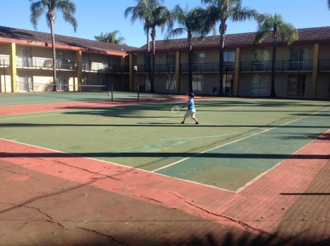 Tennis courts at the resort
